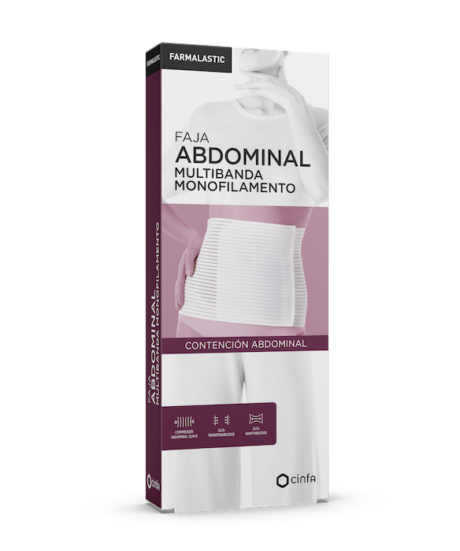Faja abdominal multibanda monofilamento Farmalastic