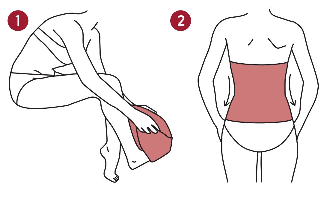 Cómo colocar una faja tubular abdominal y lumbar postoperatoria y postparto